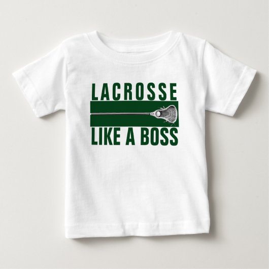 面白いラクロス ベビーTシャツ (正面)