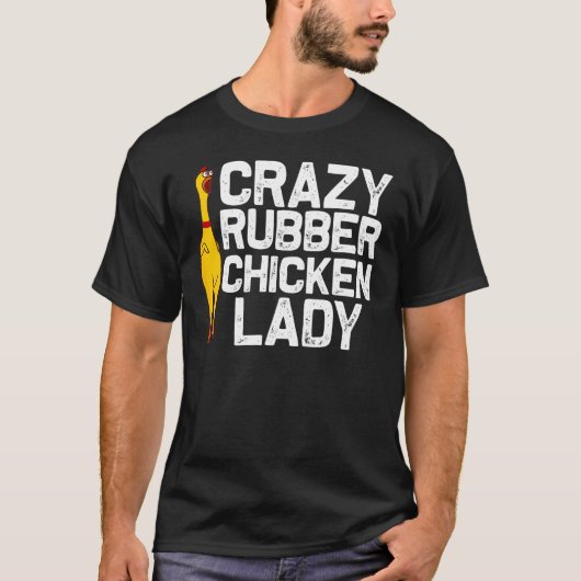 面白いラバーチキンギフト 女性 母の日 ラバーチキン Tシャツ (正面)