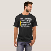 面白いラバーチキンギフト 男女兼用 ラバーチキン Tシャツ (正面フル)
