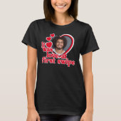 面白いラブハート写真 Tシャツ (正面)