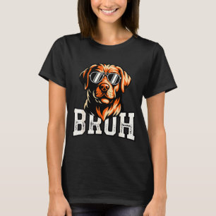 面白いラブラドール・レトリーバーのBruh犬ミーム Tシャツ