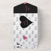 面白いラマのダジャレ！私のものになってくれる？プロポーズカード オールインワン招待状 (外側)