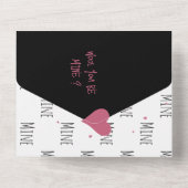 面白いラマのダジャレ！私のものになってくれる？プロポーズカード オールインワン招待状 (裏面)