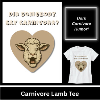 面白いラム肉好きギフト Tシャツ