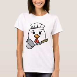 面白いランチレディのシャツ、チキンヘッドカフェテリアTee Tシャツ