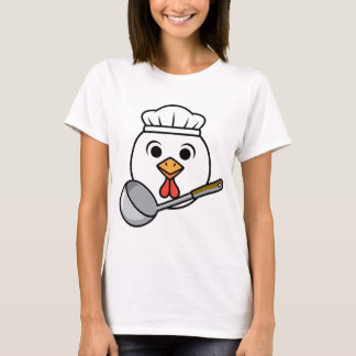 面白いランチレディのシャツ、チキンヘッドカフェテリアTee Tシャツ