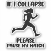 面白いランナーの名言 シール (正面)