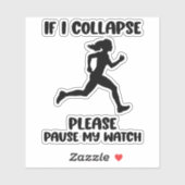 面白いランナーの名言 シール (シート)