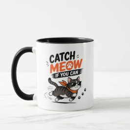 面白いランニングキャット マグカップ