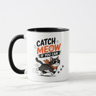 面白いランニングキャット マグカップ