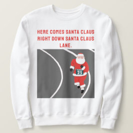 面白いランニング クリスマスTシャツ スウェットシャツ