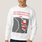 面白いランニング クリスマスTシャツ スウェットシャツ (正面)