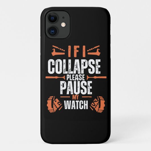 面白いランニング Case-Mate iPhoneケース (裏面)