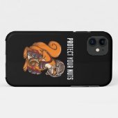 面白いリス愛好家野球キャッチャーギフト少年たちに Case-Mate iPhoneケース (裏面(横))