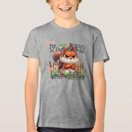 面白いリス トライブレンドTシャツ