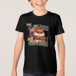 面白いリス トライブレンドTシャツ