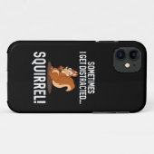 面白いリス+動物+動物園+農場 Case-Mate iPhoneケース (裏面(横))