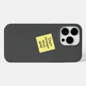 面白いリマインダー付箋メモ iPhoneケース (裏面横)