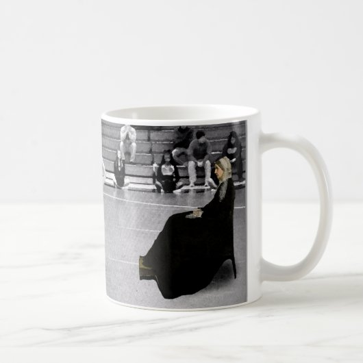 面白いレスリング コーヒーマグカップ (右)