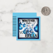 面白いレトロなクリスマス ノートカード (正面/裏面インサイチュ)