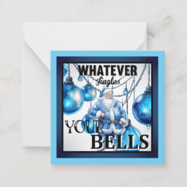 面白いレトロなクリスマス ノートカード