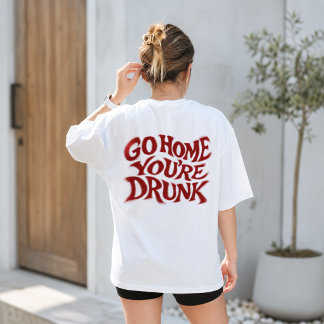 面白いレトロなタイポグラフィアートTシャツ Tシャツ