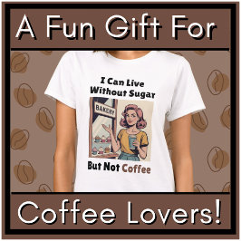 面白いレトロコーヒー好き低炭水化物ケトジェニックダイエット Tシャツ