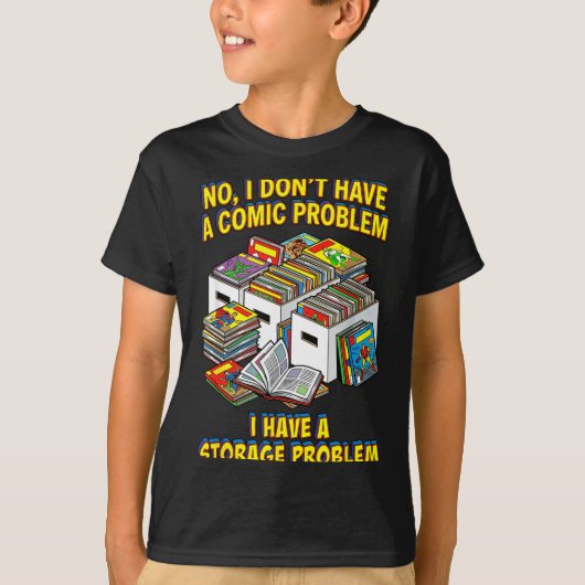 面白いレトロスーパーヒーローオタクギーク読者コミック Tシャツ (正面)