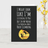 面白いロッククライミングカードクライミングスポーツ カード (黄色い花)