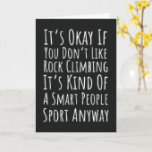 面白いロッククライミングカードスポーツクライマー カード (黄色い花)