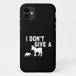 面白いロバのギフト、動物ジョーク、ラットなんて気にしない iPhone 11 ケース