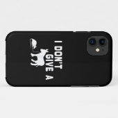 面白いロバのギフト、動物ジョーク、ラットなんて気にしない Case-Mate iPhoneケース (裏面(横))