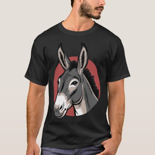 面白いロバ Tシャツ (正面)