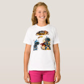 面白いロボのミーム Tシャツ (正面フル)