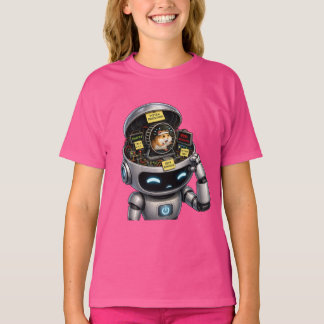 面白いロボットのミーム Tシャツ