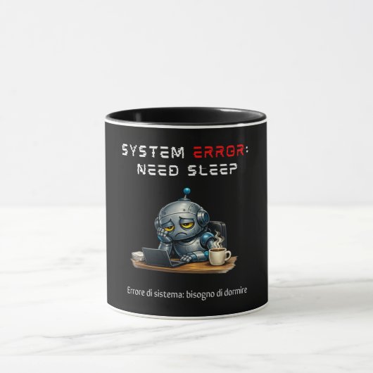 面白いロボット コーヒーマグ マグカップ (中央)