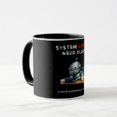 面白いロボット コーヒーマグ マグカップ (正面左)
