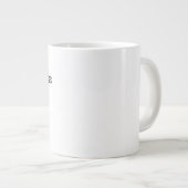 面白いロマンティックな引用 ジャンボコーヒーマグカップ (正面右)