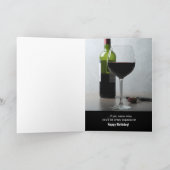 面白いワインバースデーカード カード (内部)