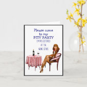 面白いワイン　人生の山を越える 誕生日おめでとう カード (黄色い花)