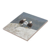 面白いワシとウミネコ タイル (側面)