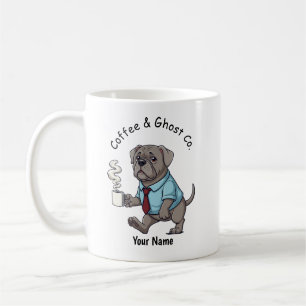 面白いヴァイマラナー犬のビジネススーツコーヒー コーヒーマグカップ