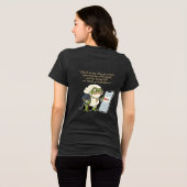 面白いヴィクトリア時代のかえるTシャツ トライブレンドＴシャツ (裏面全面)