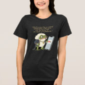 面白いヴィクトリア時代のかえるTシャツ トライブレンドＴシャツ (正面)
