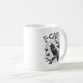 面白いヴィンテージクロウ F-Caw-F コーヒーマグカップ (正面右)