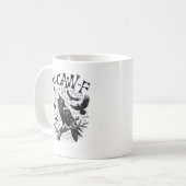 面白いヴィンテージクロウ F-Caw-F コーヒーマグカップ (正面左)