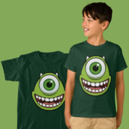 面白い一つ目の緑のモンスター キッズTシャツ Tシャツ