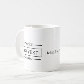 面白い上司のコーヒーマグ | 世界で一番まあまあな上司 コーヒーマグカップ (正面左)