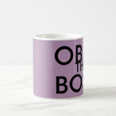 面白い上司のマグカップ、OBEY コーヒーマグカップ (中央)