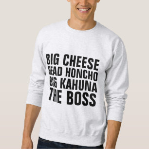 面白い上司ビッグカフナTシャツ スウェットシャツ